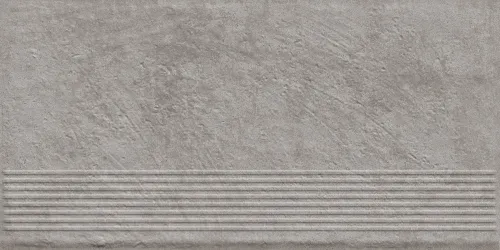Ступень без капиноса с насечками Carrizo grey структурная 300х600х8.5мм Paradyz 8шт/уп купить в Санкт-Петербурге