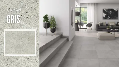 Ступень фронтальная Peldano Urban Gris 120х31.5х1.4 антислип Gres de Aragon купить в Санкт-Петербурге