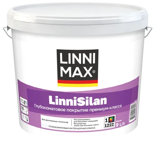 LinniSilan 9л Краска водно-дисперсионная д/внутренних работ База1 LINNIMAX купить в Санкт-Петербурге