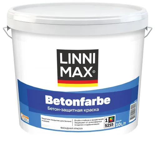 Betonfarbe 10л Краска водно-дисперсионная д/наружных и внутренних работ База1 LINNIMAX купить в Санкт-Петербурге