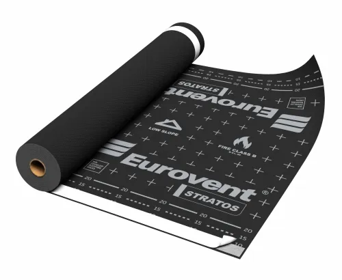 Кровельная мембрана Eurovent Stratos SK2 с двумя зонами проклейки 1.5х50м 75м2 купить в Санкт-Петербурге