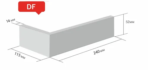 Плитка угловая JEVER friesisch-bunt DF угол 240x14x52x115мм Querenstede Roben купить в Санкт-Петербурге