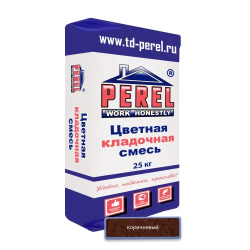 Цветная кладочная смесь Perel SL (лето) 0050 коричневый 25кг купить в Санкт-Петербурге