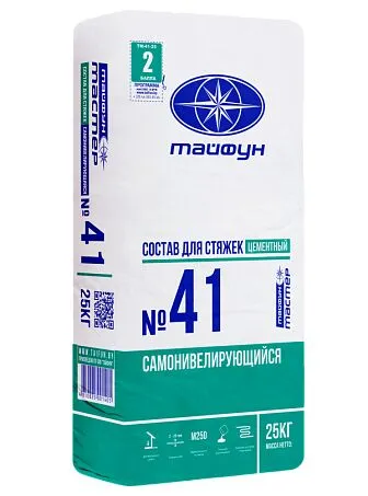 ТАЙФУН МАСТЕР № 41 25кг Самонивелирующий состав для пола купить в Санкт-Петербурге