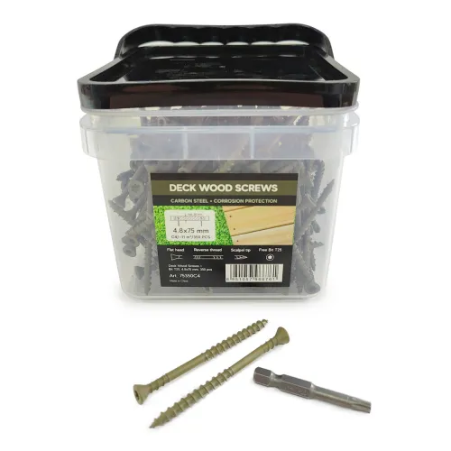 Упаковка саморезов Deck Wood Screws C4 T20 75х4.8 мм 350шт/уп купить в Санкт-Петербурге