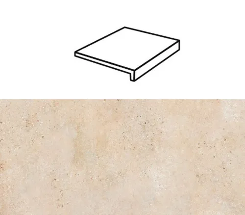 Ступень рядовая Stroher 4815 Gravel Blend прямой угол 960 beige 294x175x52x10мм 6шт/уп купить в Санкт-Петербурге