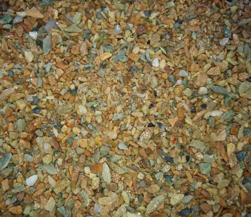 Крошка из кварцита Солнечная долина златолит 5-10мм Camonica купить в Санкт-Петербурге