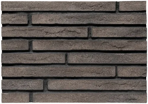 BrickWell Фасадная плитка Traditional Темно-коричневый Ригель 470х40х20мм 0.48м2/уп 42шт/м2 купить в Санкт-Петербурге