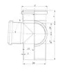 Крестовина двухплоскостная 110/110х87° (серая) HTED Ostendorf купить в Санкт-Петербурге