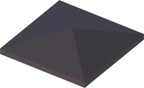 БЕТ-А Оголовник столбовой 480х480х100мм 8019 (серо-коричневый) 48шт/пд купить в Санкт-Петербурге