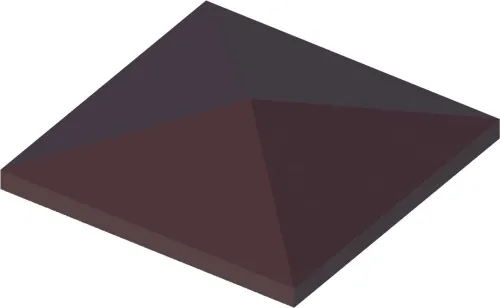 БЕТ-А Оголовник столбовой 380х380х70мм 8017 (коричневый) 48шт/пд купить в Санкт-Петербурге