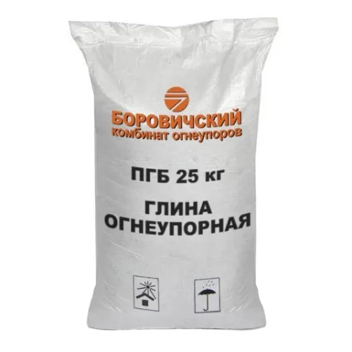 ПГБ 25кг Глина огнеупорная купить в Санкт-Петербурге