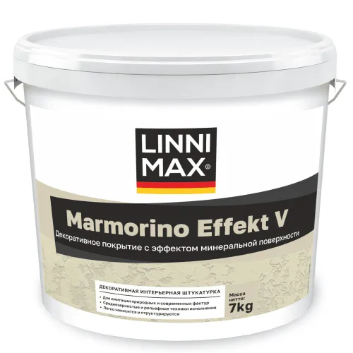 Marmorino Effect V 7кг Декоративная интерьерная штукатурка LINNIMAX купить в Санкт-Петербурге