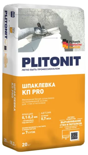 Кпpro 3кг Шпаклевка финишная на полимерной основе для стен и потолков PLITONIT купить в Санкт-Петербурге