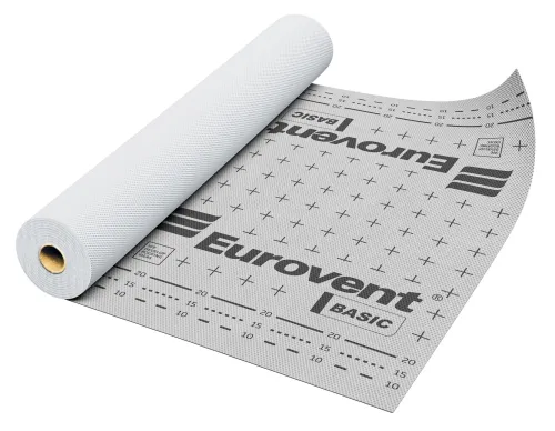 Диффузионная мембрана Eurovent Basic 1.5х50м 75м2 купить в Санкт-Петербурге
