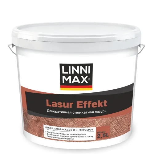 Lasur Effect matt 2,5л Декоративное лессирующее покрытие LINNIMAX купить в Санкт-Петербурге