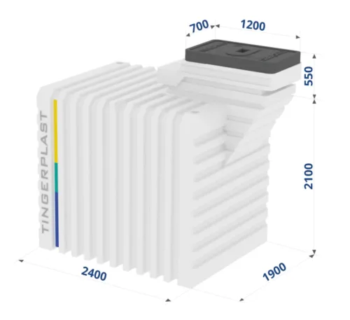 Емкость бесшовная Тингард COMFORT L 3050х1900х2100 (2650)мм купить в Санкт-Петербурге