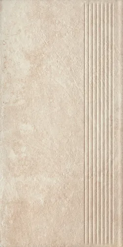 Ступень без капиноса с насечками Scandiano beige структурная 300х600х8.5мм Paradyz 8шт/уп купить в Санкт-Петербурге