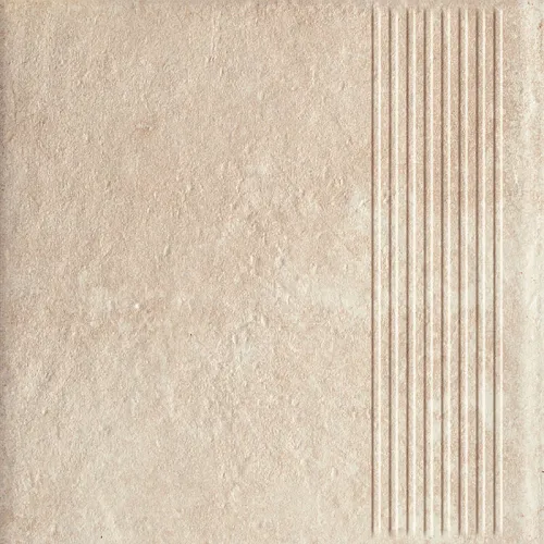 Ступень без капиноса с насечками Scandiano beige структурная 300х300х8.5мм Paradyz 13шт/уп купить в Санкт-Петербурге