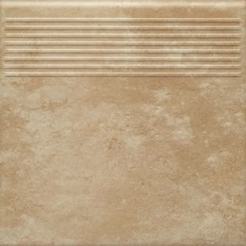 Ступень без капиноса с насечками Ilario beige структурная 300х300х8.5мм Paradyz 13шт/уп купить в Санкт-Петербурге