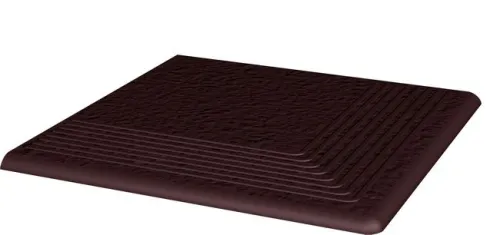 Ступень угловая без капиноса с насечками Natural brown duro структурный 300х300х11 Paradyz купить в Санкт-Петербурге