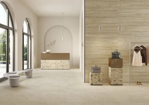 Керамогранит CityStone 120x60x0.9 Травертин Линейный нат. ректифицир. (2шт/уп/1.44м2) VitrA купить в Санкт-Петербурге