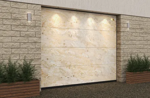 Ворота гаражные секционные Prestige Lux L-гофр smooth 2500х2500мм ALUTECH купить в Санкт-Петербурге