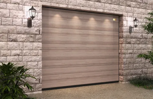 Ворота гаражные секционные Prestige Lux L-гофр smooth 2500х2250мм ALUTECH купить в Санкт-Петербурге