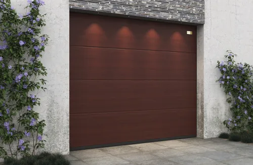 Ворота гаражные секционные Prestige Lux L-гофр smooth 2500х2250мм ALUTECH купить в Санкт-Петербурге