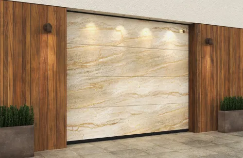Ворота гаражные секционные Prestige Lux L-гофр smooth 2500х2125мм ALUTECH купить в Санкт-Петербурге