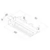 Щелевой диффузор в гипрок с КСД на 3 прямых выхода VPNDG/F 500/75x3 Provent купить в Санкт-Петербурге