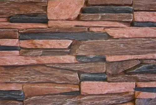 Искусственный камень Лайт Танвальд микс красный 0.45м2 CraftStone купить в Санкт-Петербурге