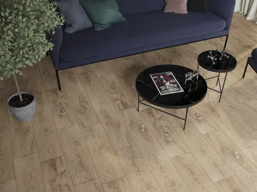 Керамогранит Patinawood коричневый рельеф 18.5х59.8х0.75см 11шт/1.216м2/уп Cersanit купить в Санкт-Петербурге