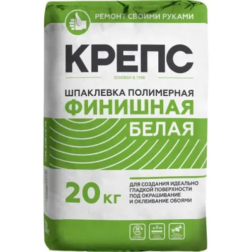 КР 5кг Шпаклевка финишная Белый КРЕПС купить в Санкт-Петербурге