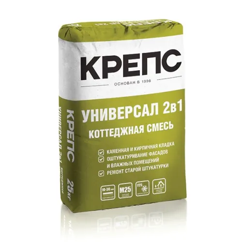 УНИВЕРСАЛ 2 В 1 25кг Смесь универсальная цементная КРЕПС купить в Санкт-Петербурге