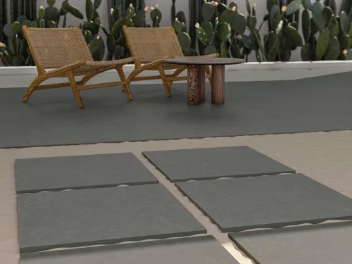 Керамогранит уличный Acron Anthracite Base C3/R11 Antislip 600х600х20мм 2шт/уп TERRASLAB купить в Санкт-Петербурге