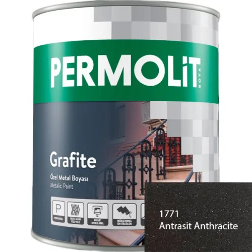 GRAFİTE 0.65л краска для металла эпоксидная графитовая PERMOLIT купить в Санкт-Петербурге
