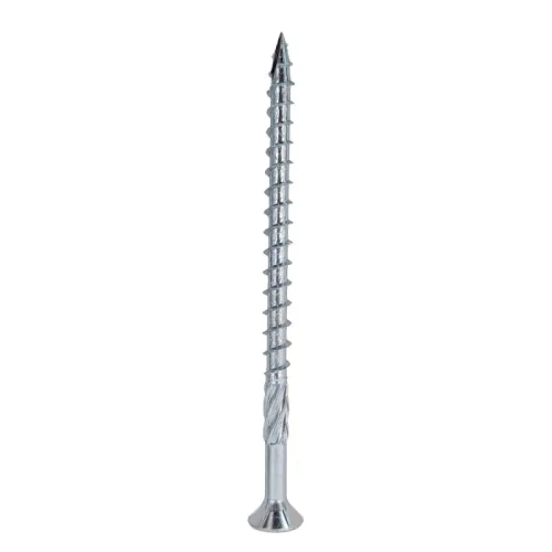 Упаковка шурупов конструкционных Finka Timber Screws CS 6.0x100TX30 голубой цинк, потай 100шт/уп купить в Санкт-Петербурге