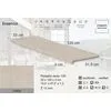 Ступень фронтальная Peldano Recto Essenza Creta С3 33х120х1.2см антислип 2шт/уп Exagres купить в Санкт-Петербурге