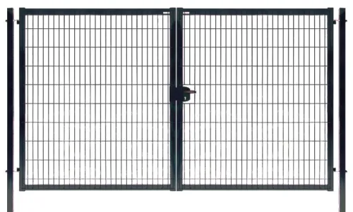 Ворота распашные Medium New Lock 1530х4000мм 7040 серый Grand Line купить в Санкт-Петербурге
