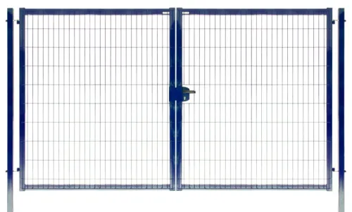 Ворота распашные Medium New Lock 1530х4000мм 5005 синий Grand Line купить в Санкт-Петербурге