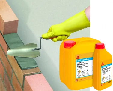 Sika Mix Plus 1л Пластификатор для создания кладочных и штукатурный растворов купить в Санкт-Петербурге