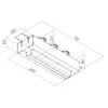 Щелевой диффузор в гипрок с КСД на 3 прямых выхода VPNDG/F 500х25/90х3 Provent Provent купить в Санкт-Петербурге