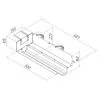 Щелевой диффузор в гипрок с КСД на 2 прямых выхода VPNDG/F 500х25/90х2 Provent Provent купить в Санкт-Петербурге