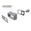 Решетка фасадная комбинированная приточно-вытяжная IOS 160G серый 7024 Provent купить в Санкт-Петербурге