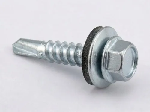 Саморез кровельный с шайбой 5.5х25 RAL 8017 (коричневый) купить в Санкт-Петербурге