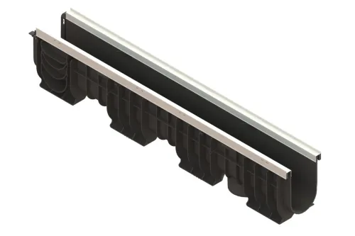 Лоток водоотводный PolyMax Basic ЛВ-10.16.20-ПП пластиковый усиленный 8047-М купить в Санкт-Петербурге
