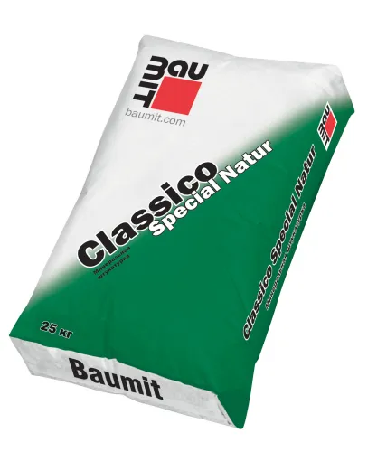 Classico Special Natur серая фактура "шуба" K 2.0 Тонкослойная декоративная штукатурка Baumit купить в Санкт-Петербурге