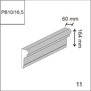 PB 10/16.5 Декоративный архитектурный элемент