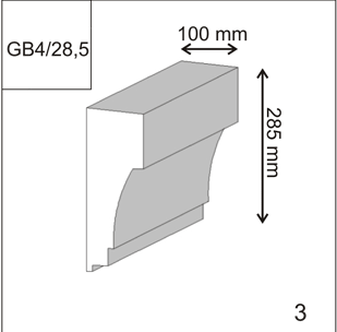 GB 4/28.5 Фасадный архитектурный декор